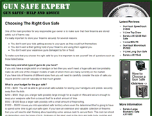 Tablet Screenshot of gunsafeexpert.com